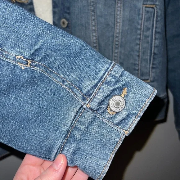 NWT Lucky Brand Fleece Lined Denim Jacket - Picture 6 of 8
